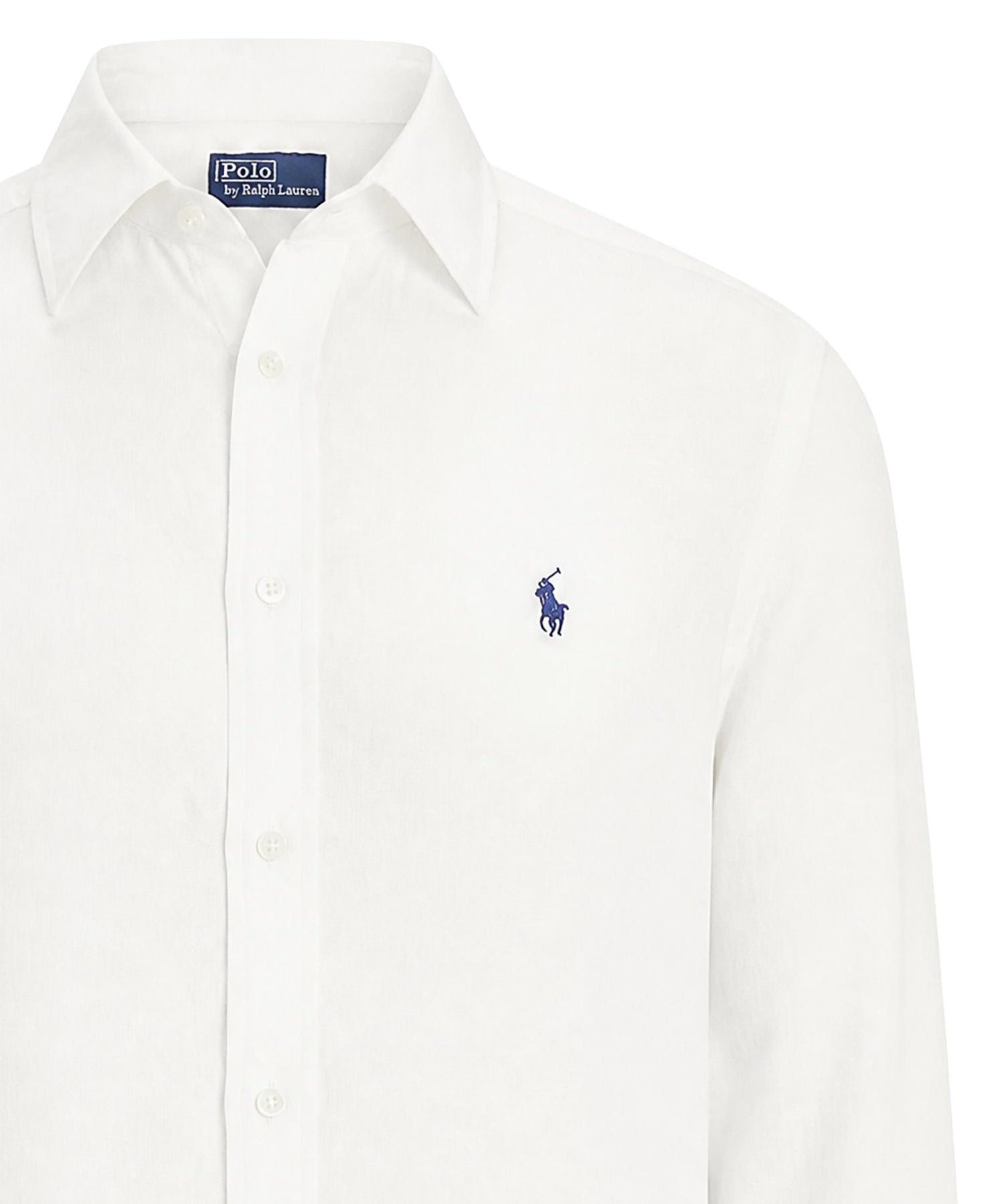 Camicia in lino con logo 211970730 518 POLO RALPH LAUREN 
