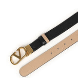 Cintura reversibile VLogo in vitello lucido 7W2T0SQ3 IYRDVW VALENTINO GARAVANI 