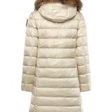 Piumino lungo con pelliccia Kristin 25WBLDK03103 006047907GG BLAUER 
