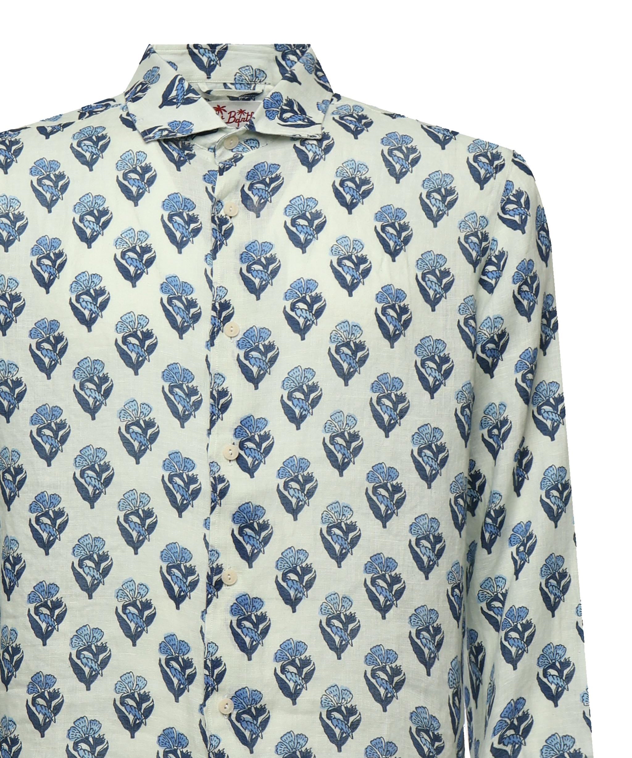 Camicia Pamplona con stampa PAMP001 01911H MC2 SAINT BARTH 