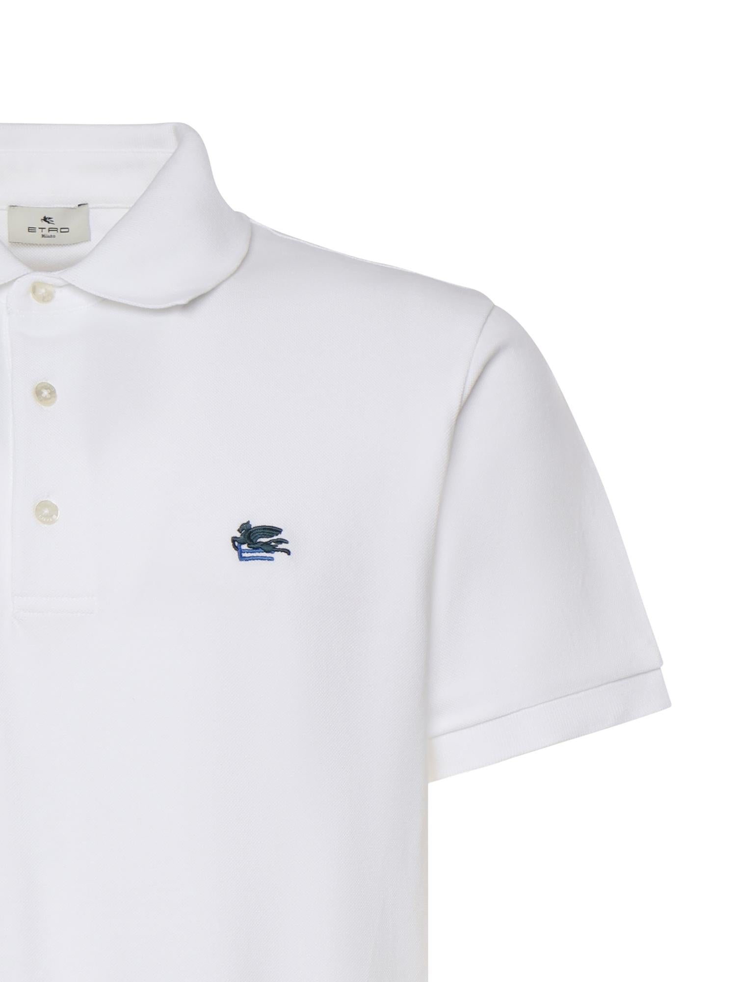 Polo in piquet di cotone con logo MRMD0005 AU135W0001 ETRO 