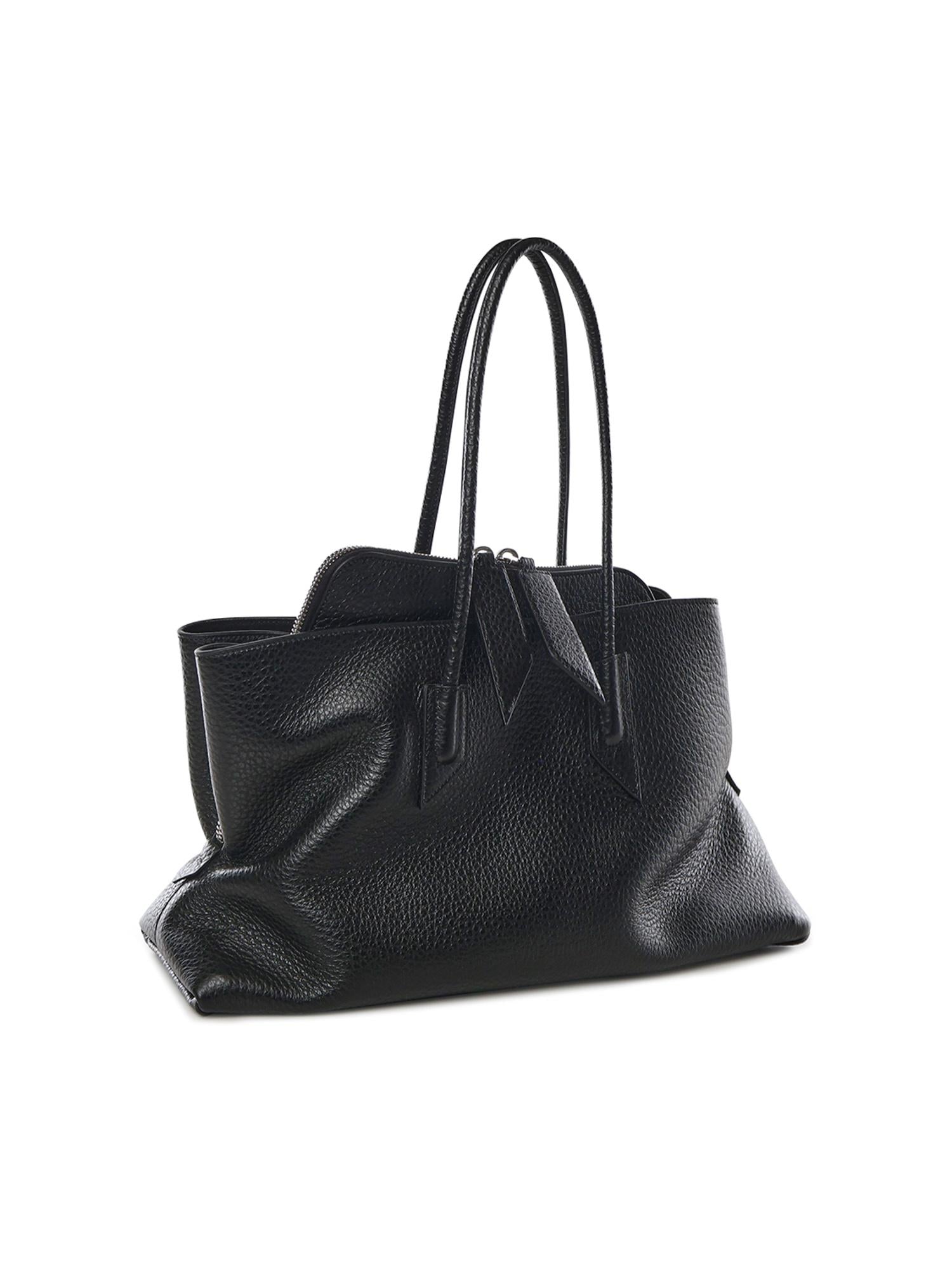 Borsa La Passeggiata Medium in pelle 250WAH00054 LBT117AA100 THE Attico 