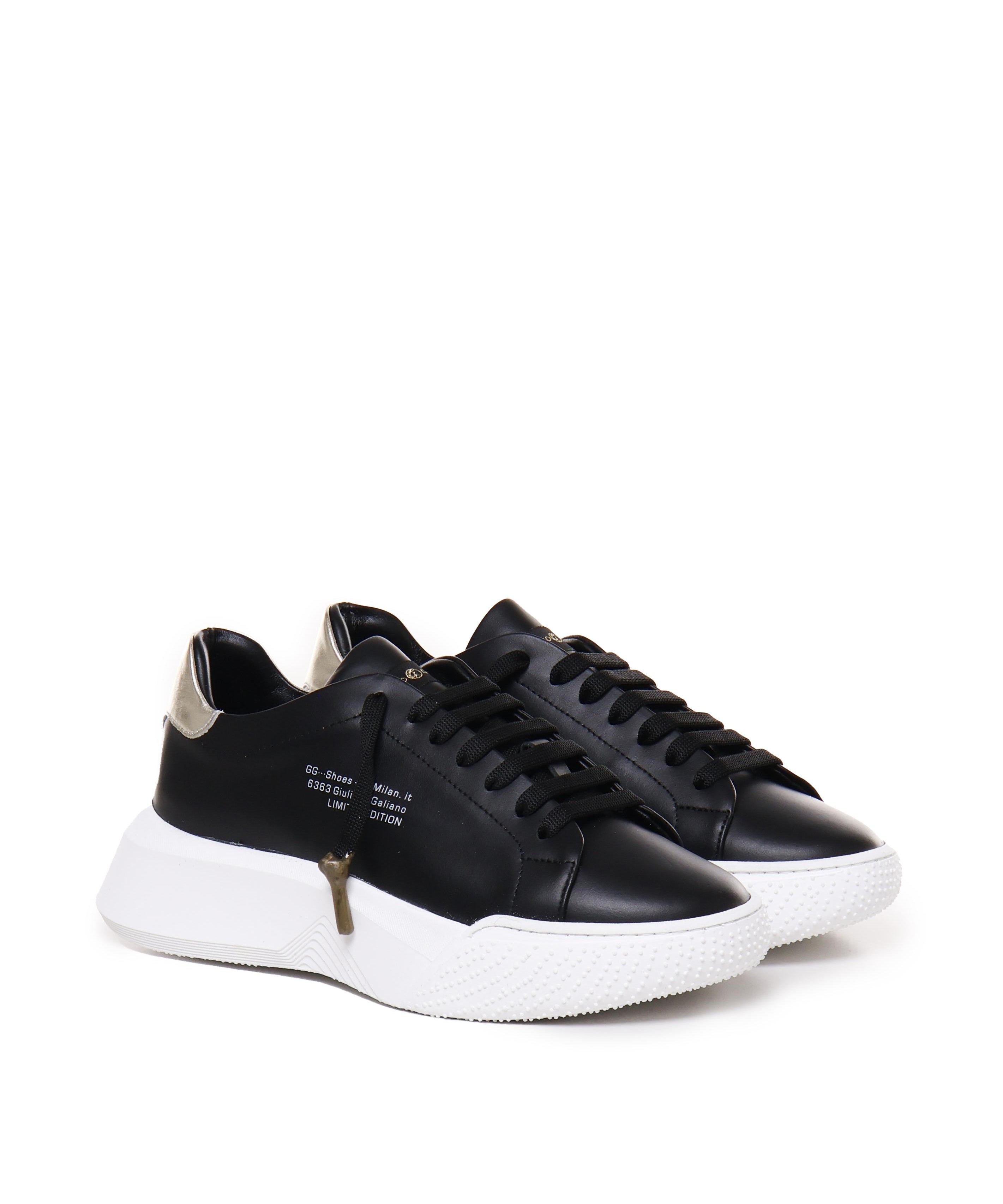 Sneakers Nemesis in nappa pe 2021 NEMESIS 2 NAPPABLACK/GOLD GIULIANO GALIANO 