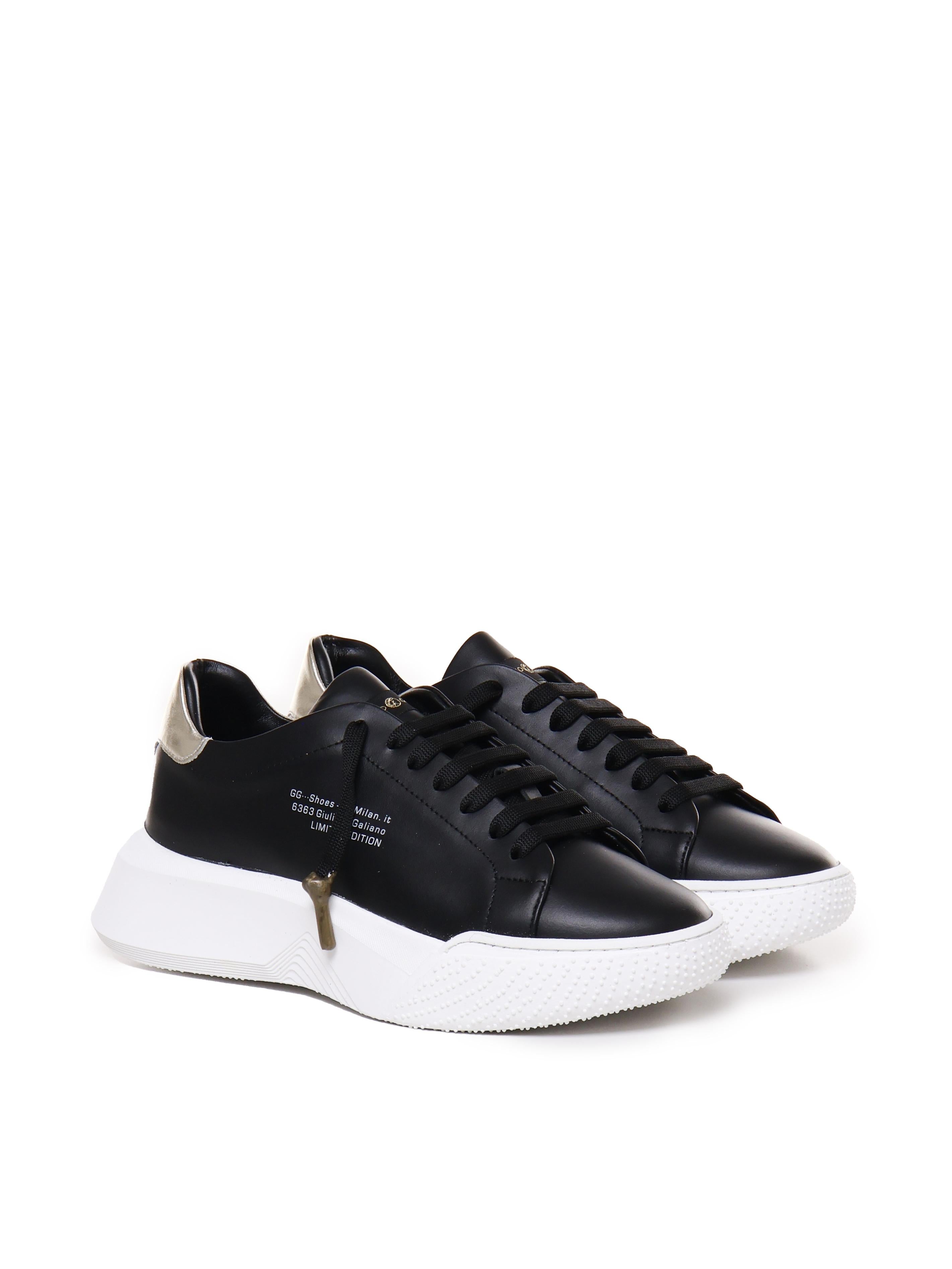 Sneakers Nemesis in nappa pe 2021 NEMESIS 2 NAPPABLACK/GOLD GIULIANO GALIANO 