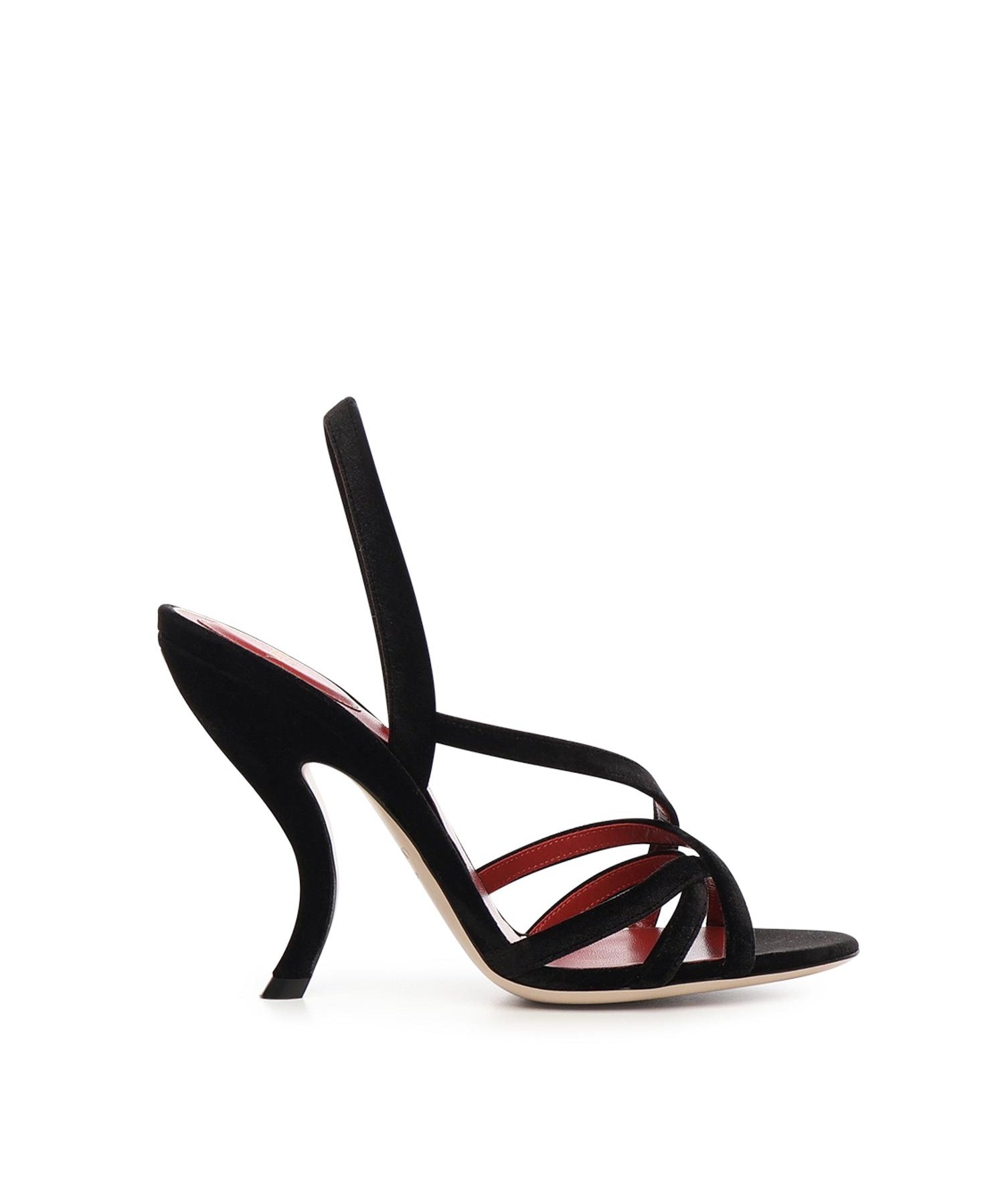 Sandalo Fetishique in velluto 7W0S0NC6 WPJ0NO VALENTINO GARAVANI 