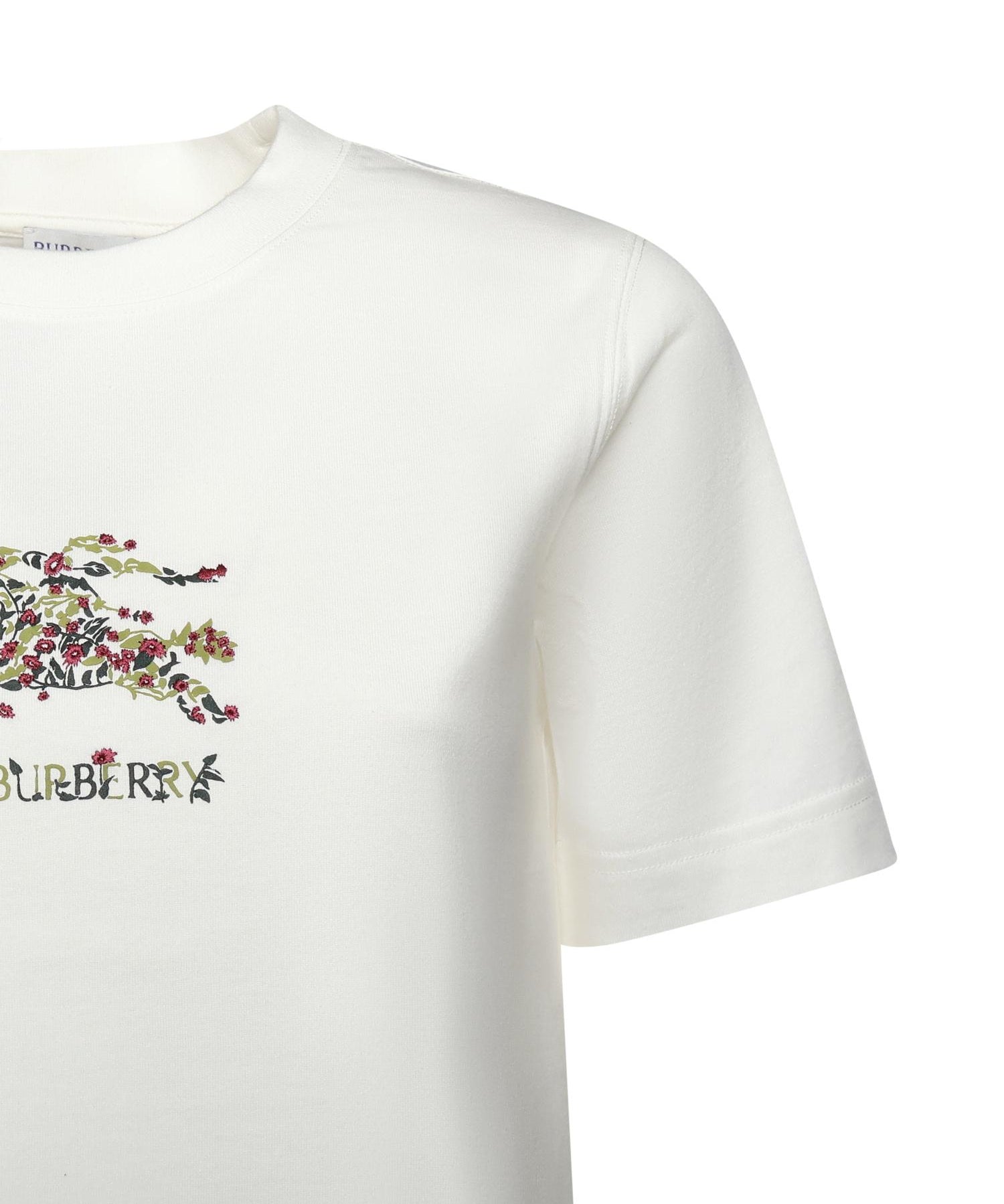 T-shirt in cotone Check con EKD 8118964 B7078 BURBERRY 