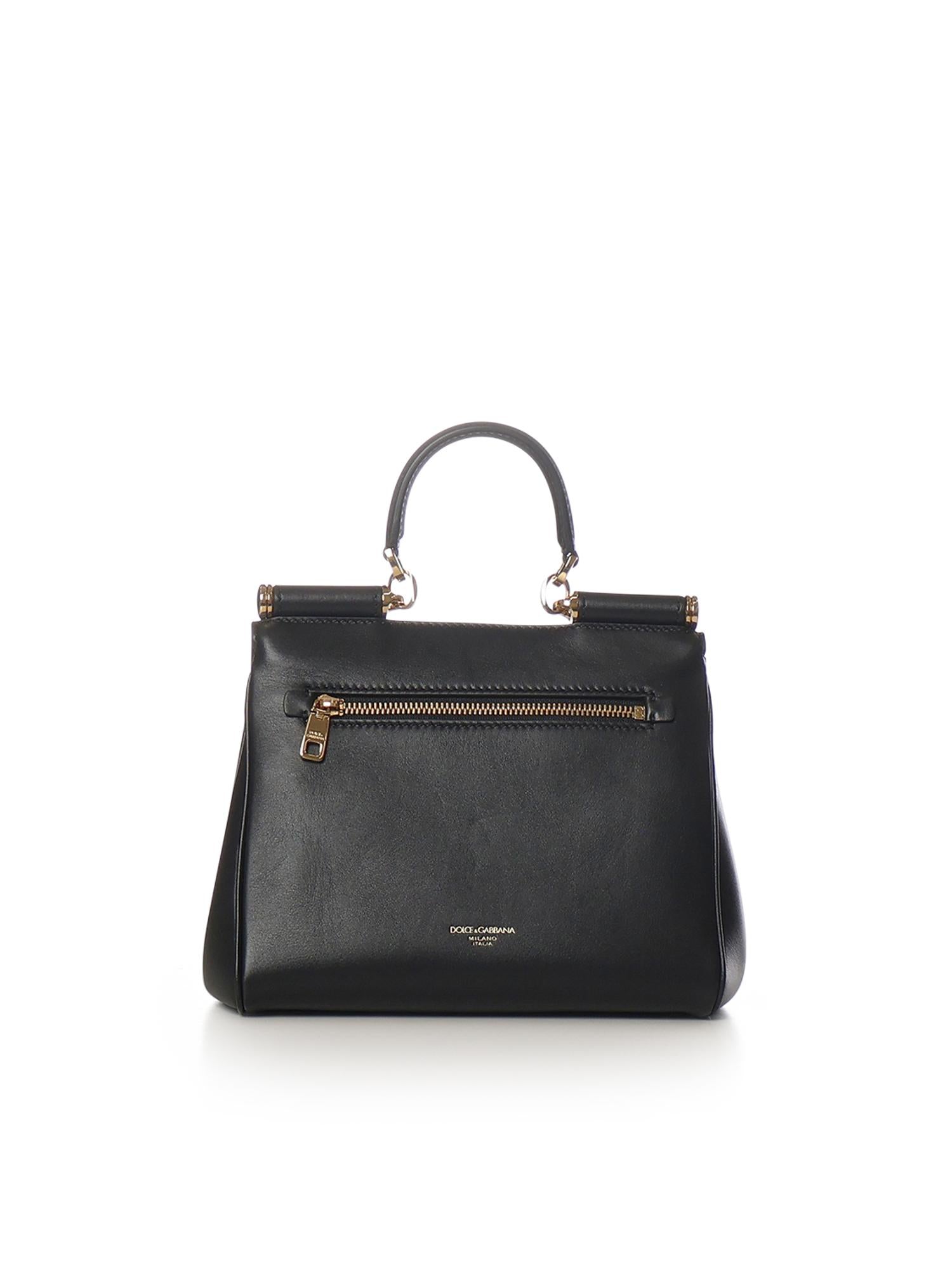 Borsa a mano My Sicily piccola in pelle di vitello plongé BB7781 B732180999 DOLCE & GABBANA 
