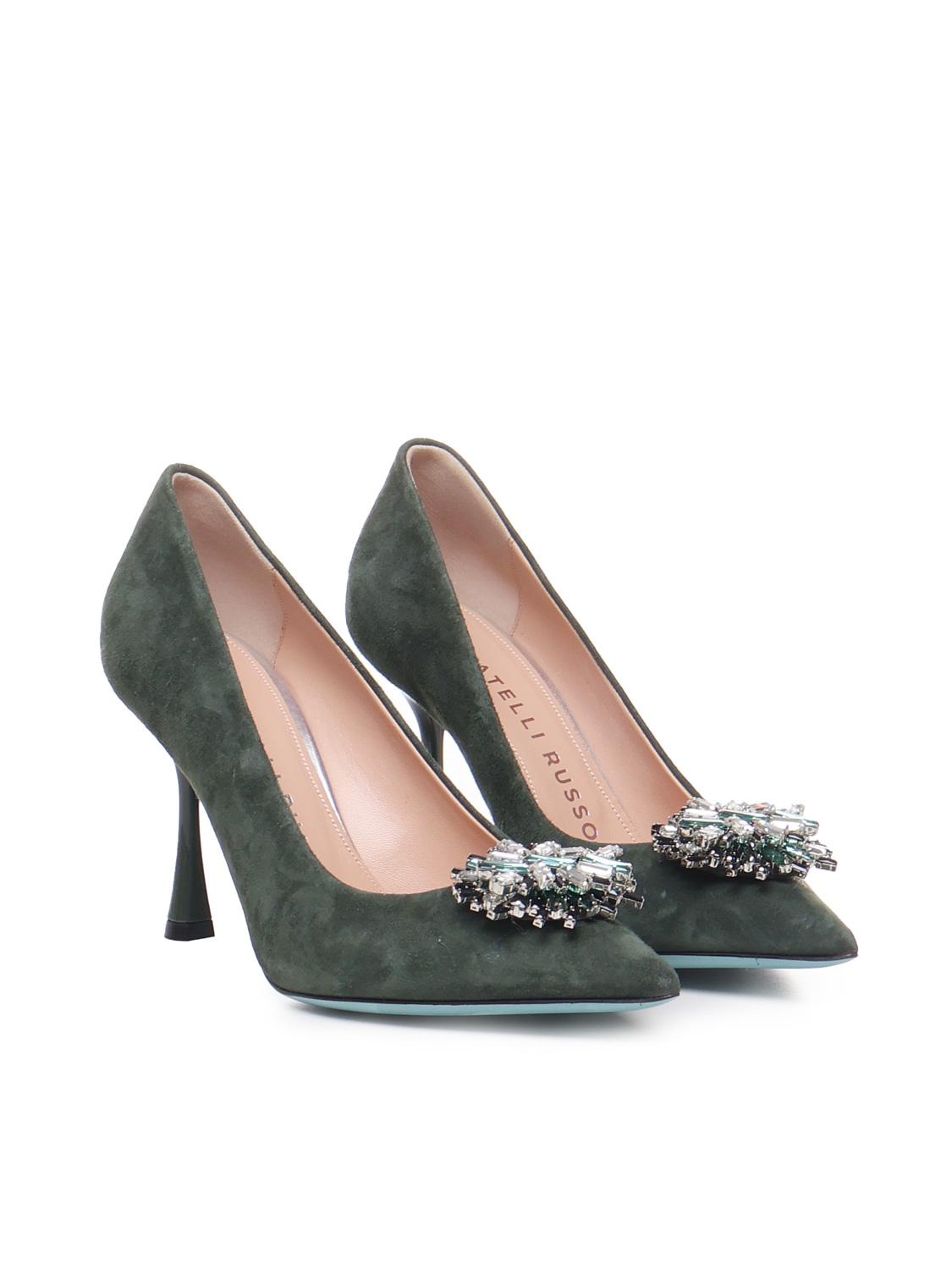 Décolleté Alena in suede ALENA 039 CAMOSCIOVERDE FRATELLI RUSSO 