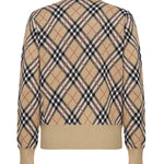 Pullover in misto lana e mohair Check 8110514 C1309 BURBERRY 