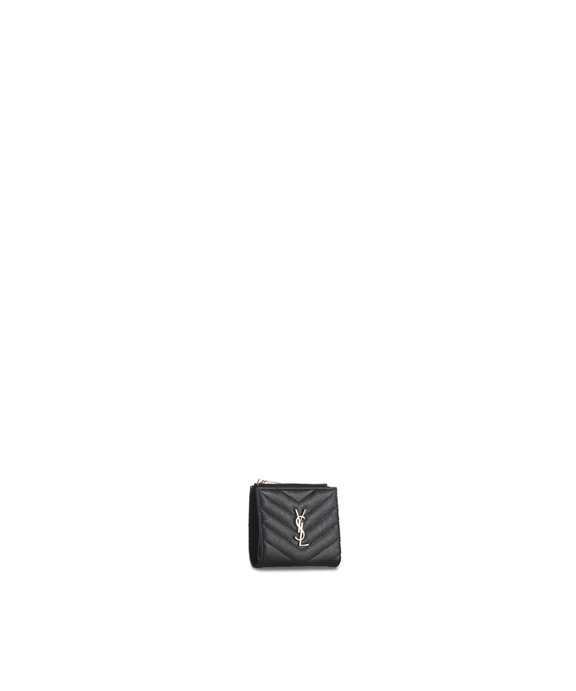 Portafogli bi-fold cassandre matelassè 575879 BOW011000 SAINT LAURENT 