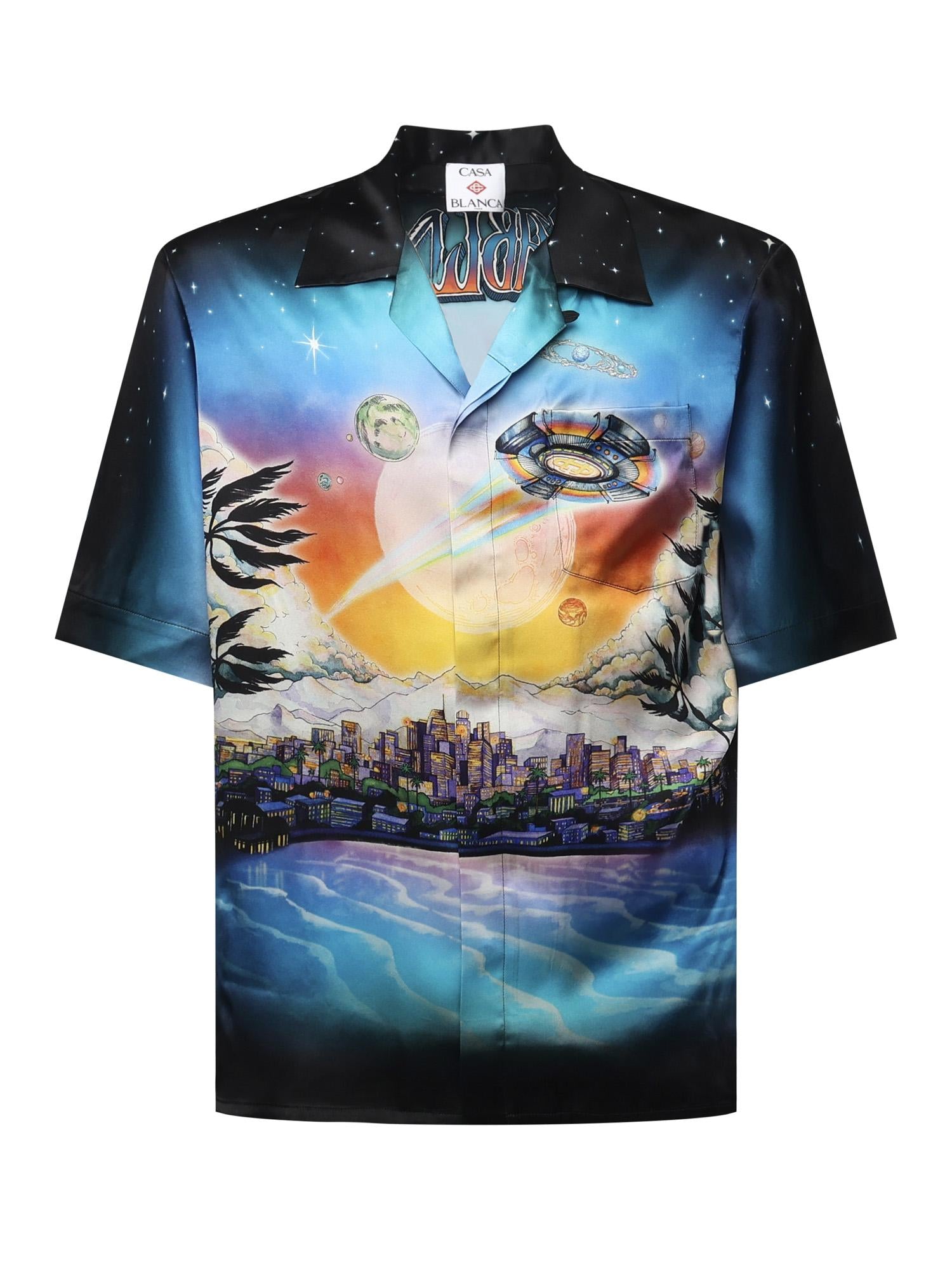 Camicia "La Prémonition" in seta UMS25SH03 04 CASABLANCA 