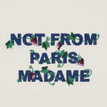 T-shirt in jersey con ricamo Slogan LTS327CO248 OW Drôle de Monsieur 