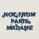 T-shirt in jersey con ricamo Slogan LTS327CO248 OW Drôle de Monsieur 