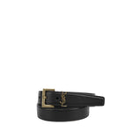 Cintura monogramma in pelle liscia 634437 BOO0W1000 SAINT LAURENT 