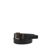 Cintura monogramma in pelle liscia 634437 BOO0W1000 SAINT LAURENT 