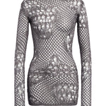 Miniabito in maglia stramata DA565 M01043D961 DONDUP 