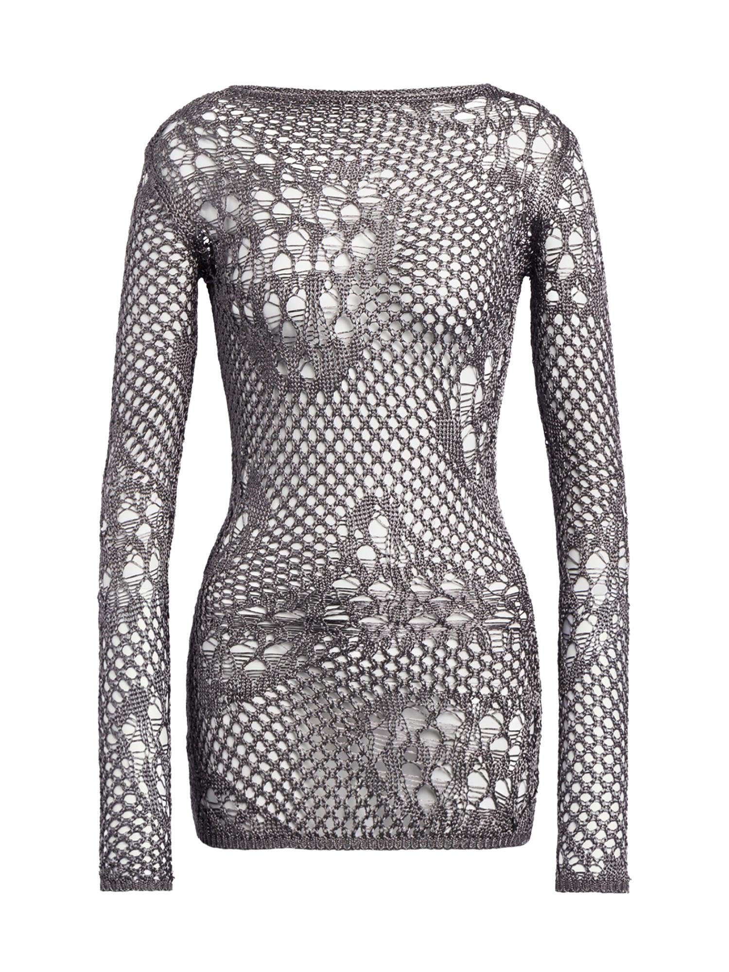 Miniabito in maglia stramata DA565 M01043D961 DONDUP 