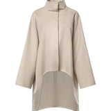 Cappotto asimmetrico in cashmere double face AA9M1207T500D 110 ALAIA 