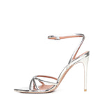 Sandali Margot in pelle specchiata MARGOT SPECCHIOARGENTO GIULIANO GALIANO 
