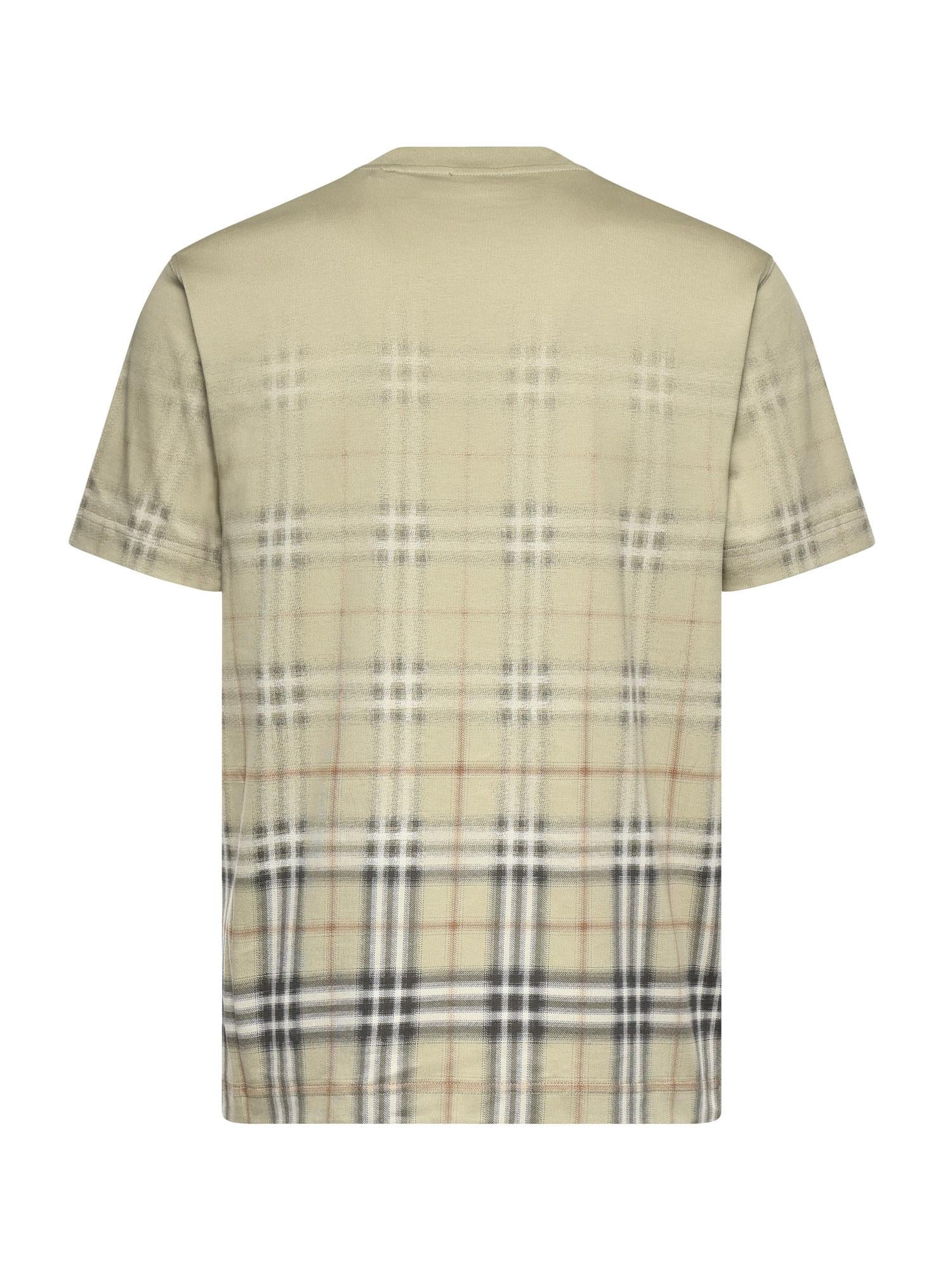 T-shirt in cotone Check sfumato 8119023 C4053 BURBERRY 