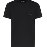 T-shirt in jersey di cotone con logo G8PT1T G7P1BN0000 DOLCE & GABBANA 