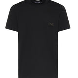 T-shirt in jersey di cotone con logo G8PT1T G7P1BN0000 DOLCE & GABBANA 