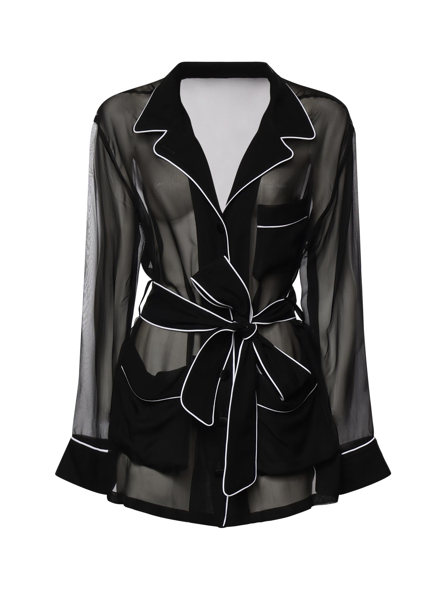 Camicia Vanity in chiffon F5U33T FU1ATN0000 DOLCE & GABBANA 