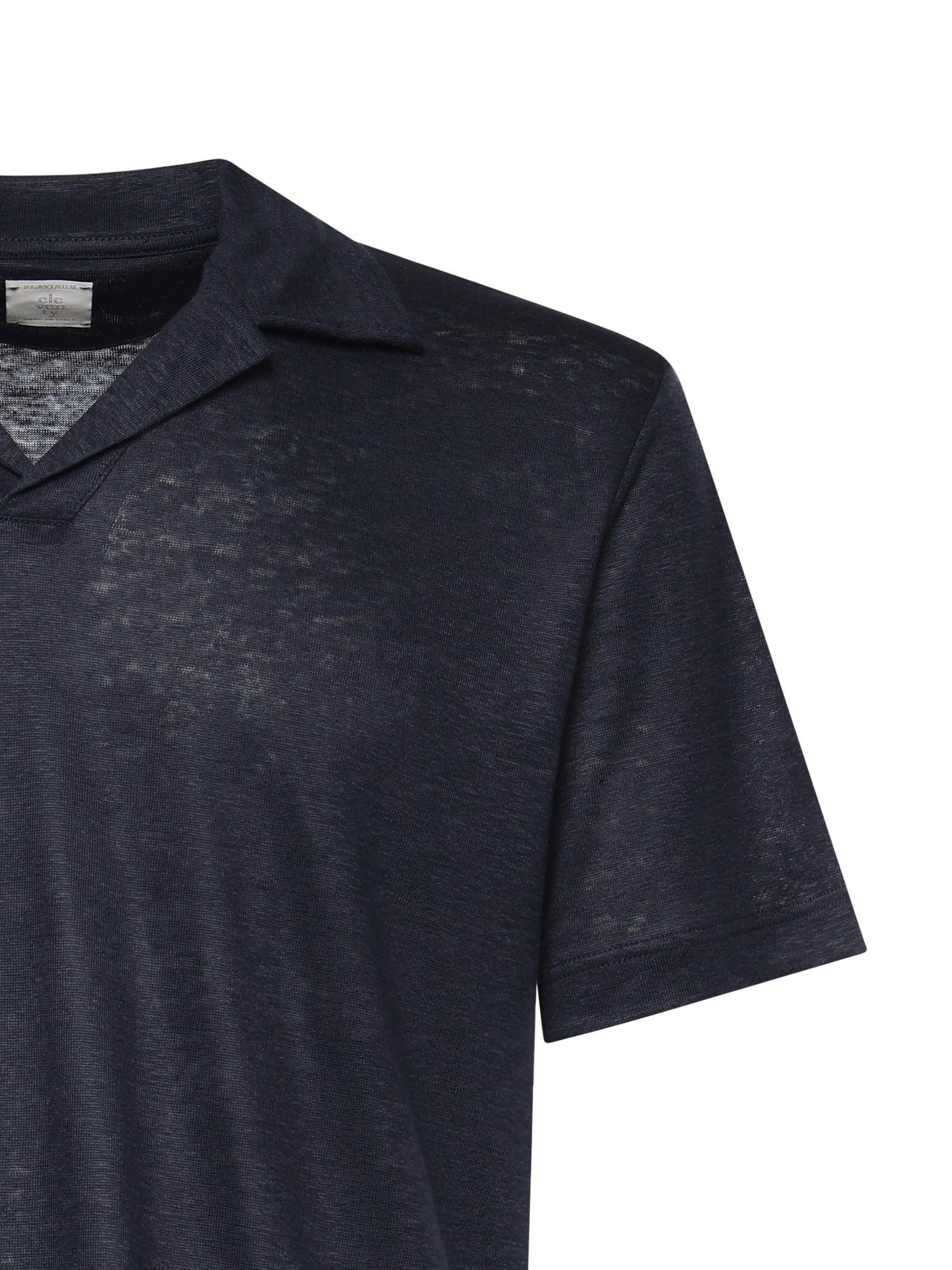 Polo in lino M75POLM02TES0M121 11 ELEVENTY 