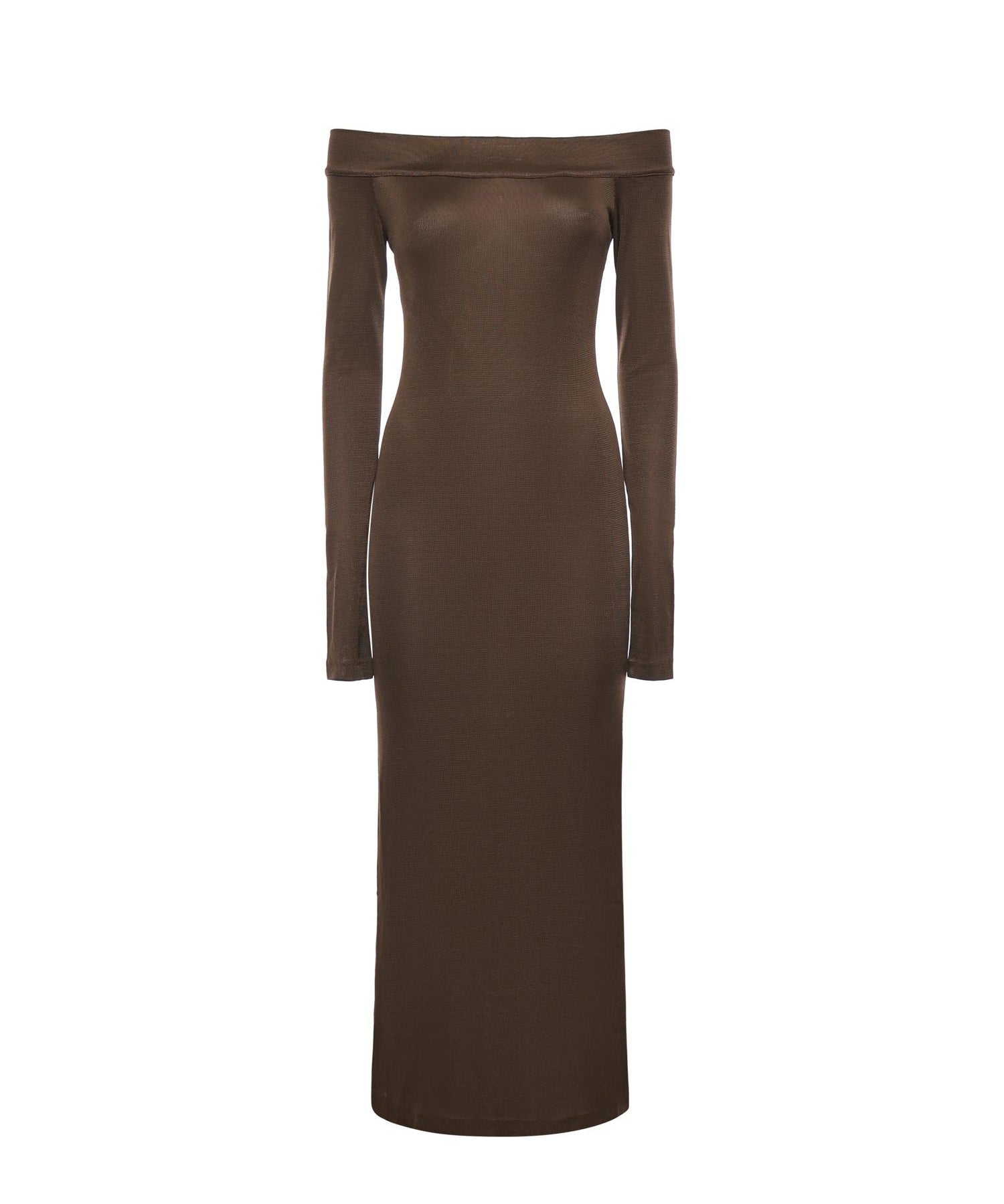 Abito midi Talia T190161A TJV155CHOCOLATE THE ANDAMANE 