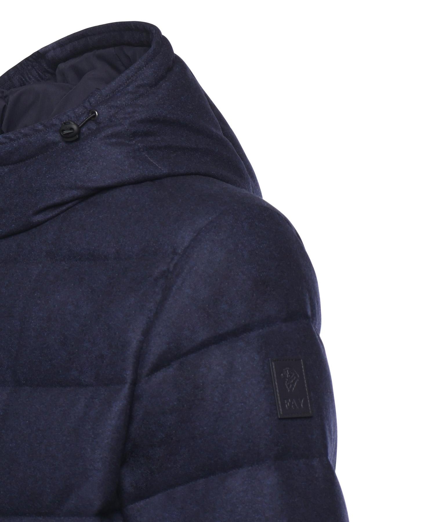 Piumino double front in flanella di lana cardata NAM32510620WGZ U604 FAY 