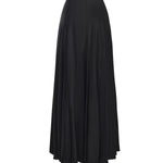 Gonna lunga plissettata in twill AW25107XSK B SELF-PORTRAIT 