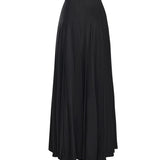 Gonna lunga plissettata in twill AW25107XSK B SELF-PORTRAIT 