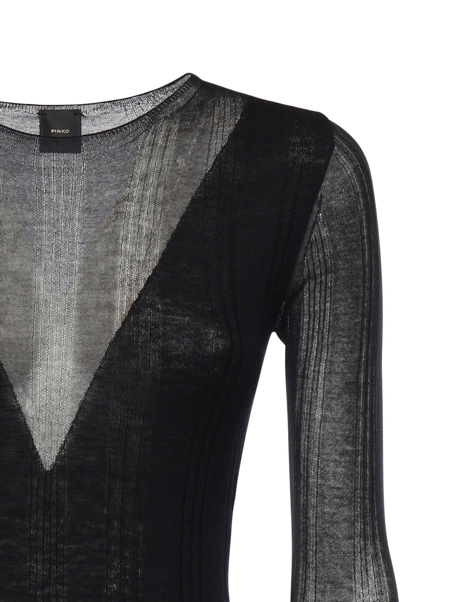 Maglia body con trasparenze 106320 A34BZ99 PINKO 