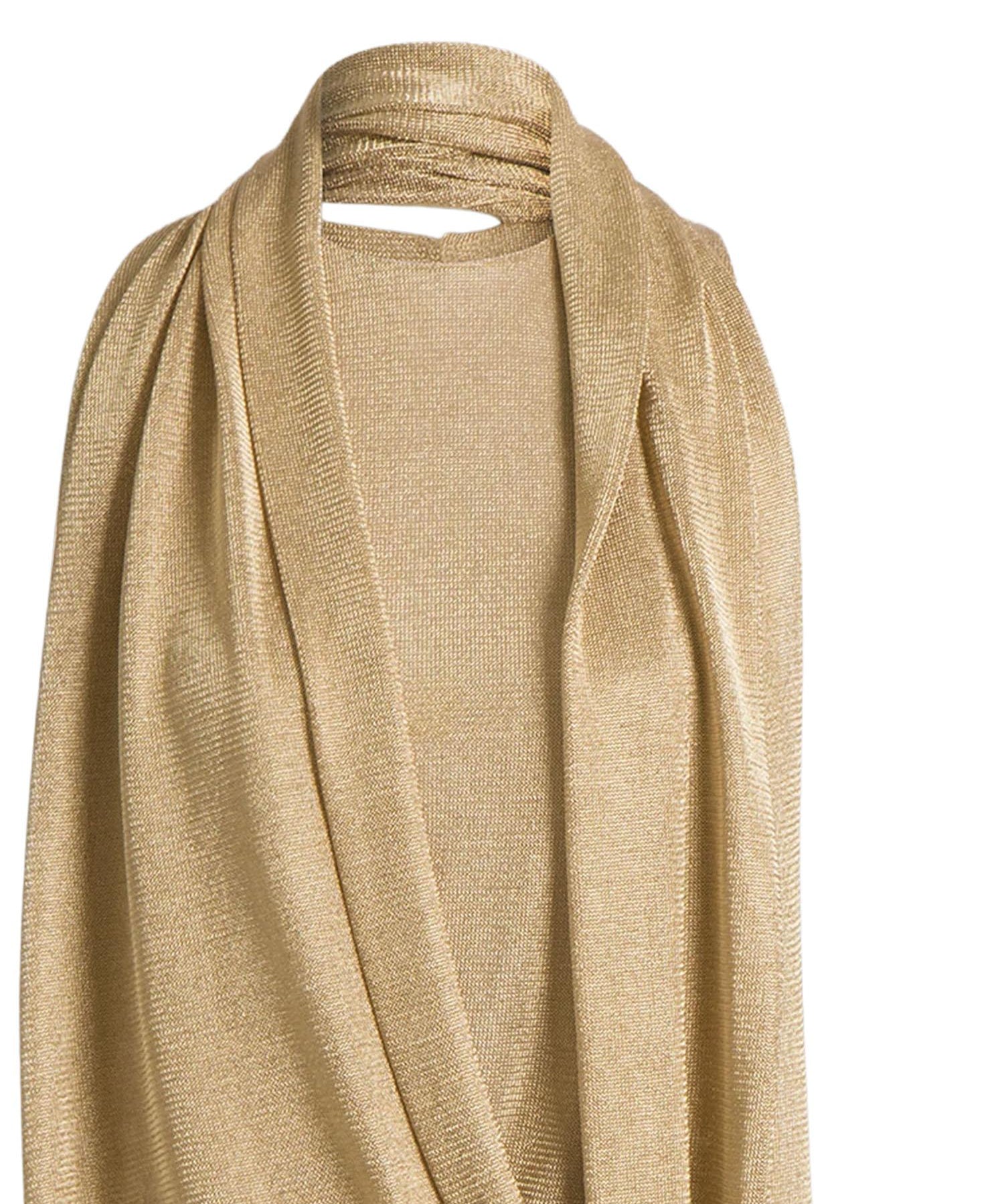 Top in rete di lurex con sciarpina V0805125 0606 ALBERTA FERRETTI 