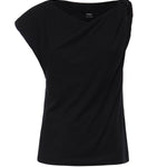 Top asimmetrico in misto cotone 106373 A35DZ99 PINKO 