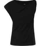 Top asimmetrico in misto cotone 106373 A35DZ99 PINKO 
