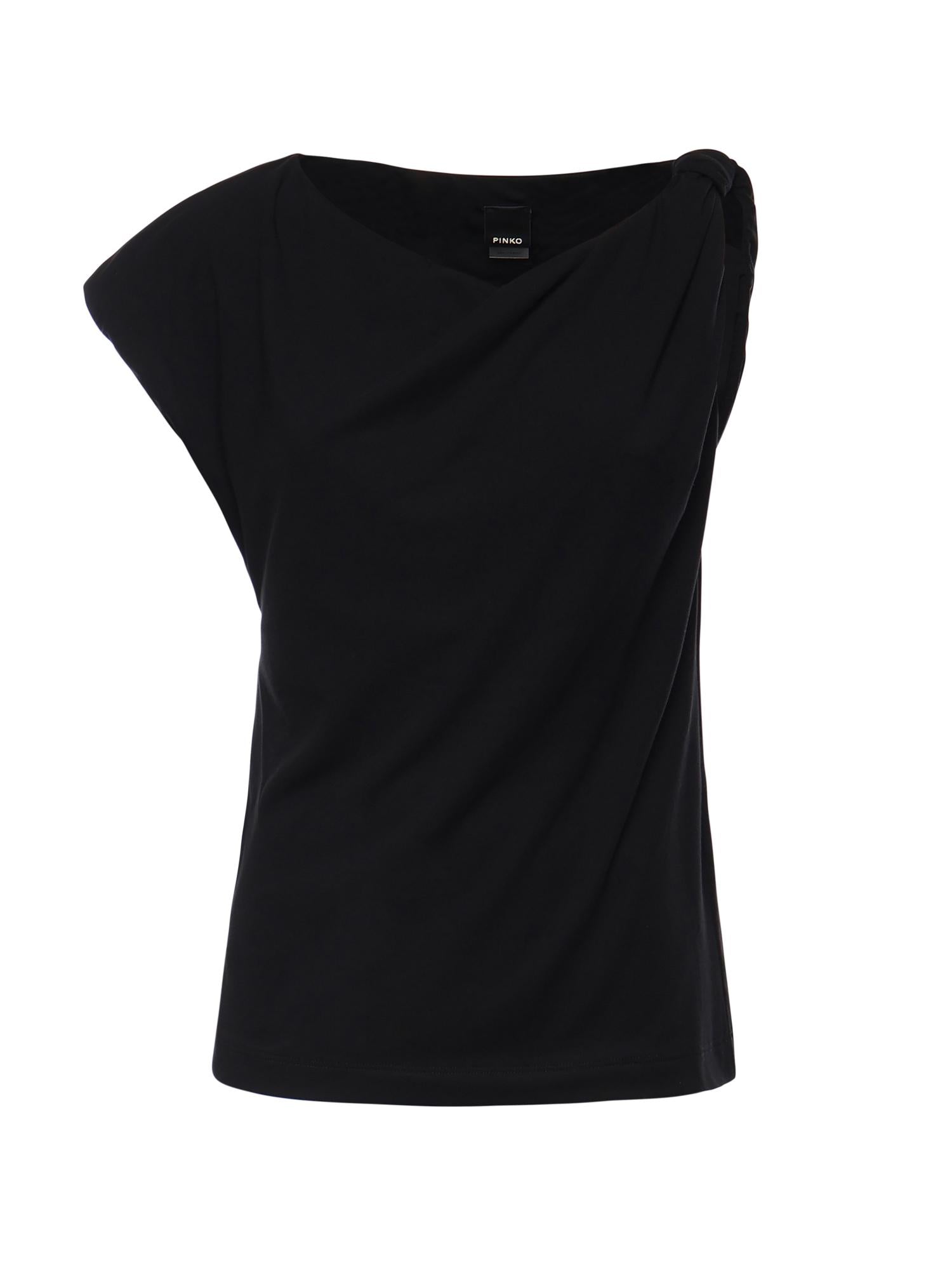 Top asimmetrico in misto cotone 106373 A35DZ99 PINKO 