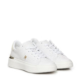 Sneakers in pelle con monogramma FW0FW08631 YBS TOMMY HILFIGER 