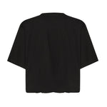T-shirt cropped con ricamo logo 104257 A2F8Z99 PINKO 