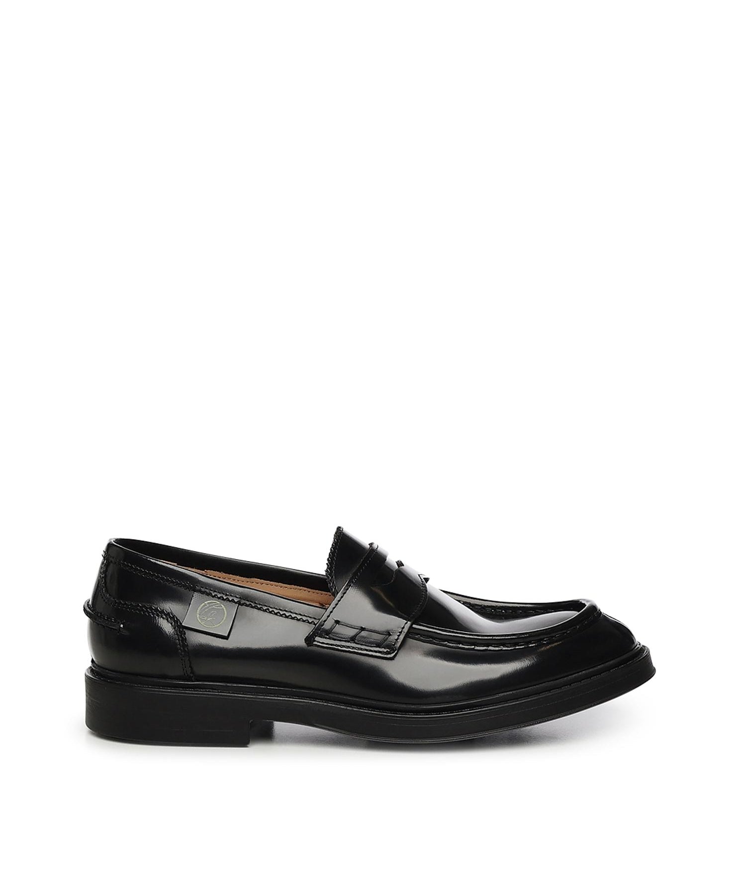 Mocassino Franky in pelle FRANKYE ABRASIVATONERO/ARANCIO GIULIANO GALIANO 