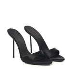 Mules Lidia in raso PX836XTSAT BLACK PARIS TEXAS 