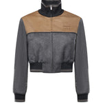 Blouson in velour con zip ML1413 18ZMF0LPX MIU MIU 