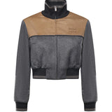 Blouson in velour con zip ML1413 18ZMF0LPX MIU MIU 