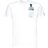 T-shirt Austin con ricamo e stampa AUS0001 05648H MC2 SAINT BARTH 