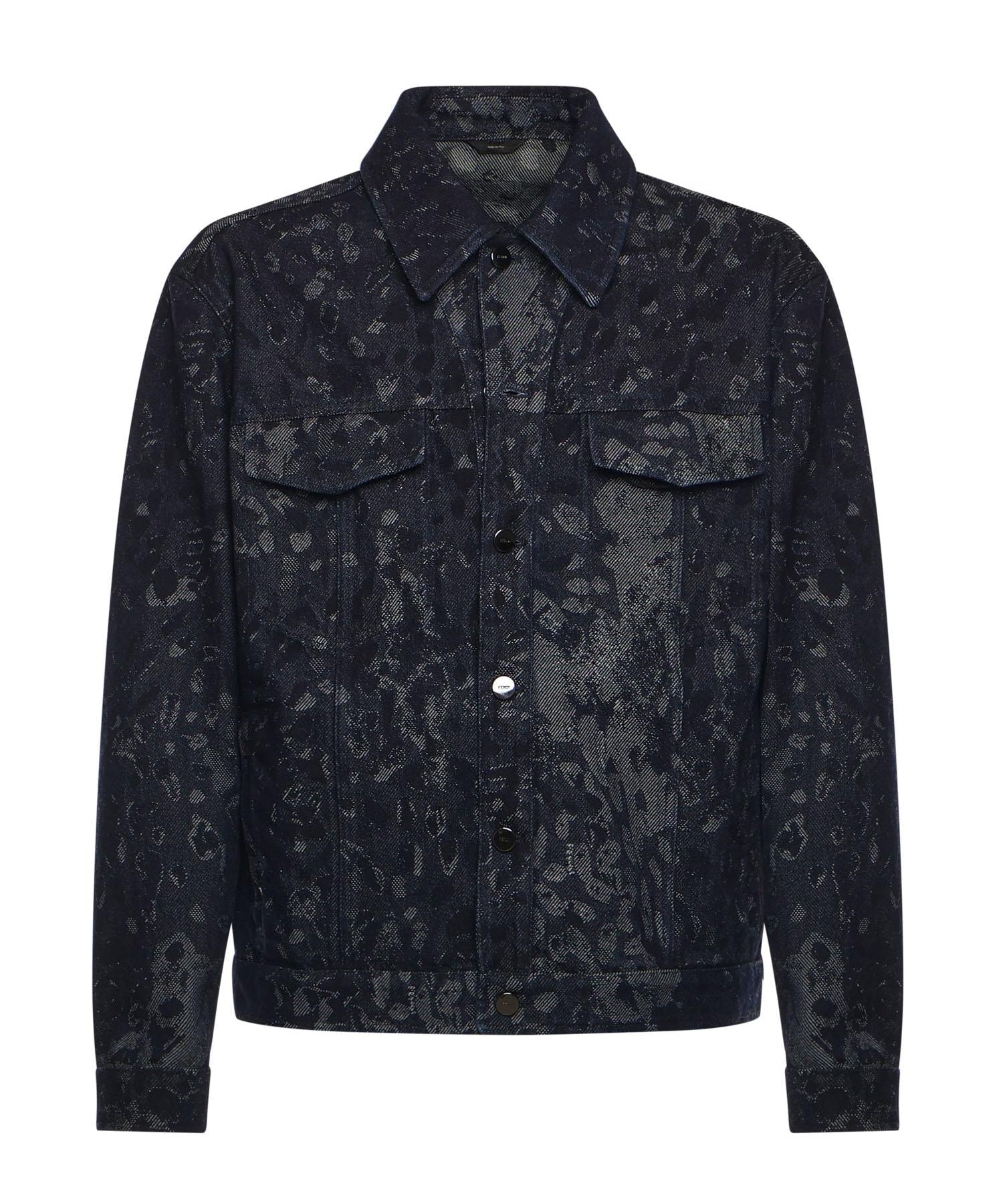 Giacca in denim jacquard FW0428 AW1BF0QA2 FENDI 