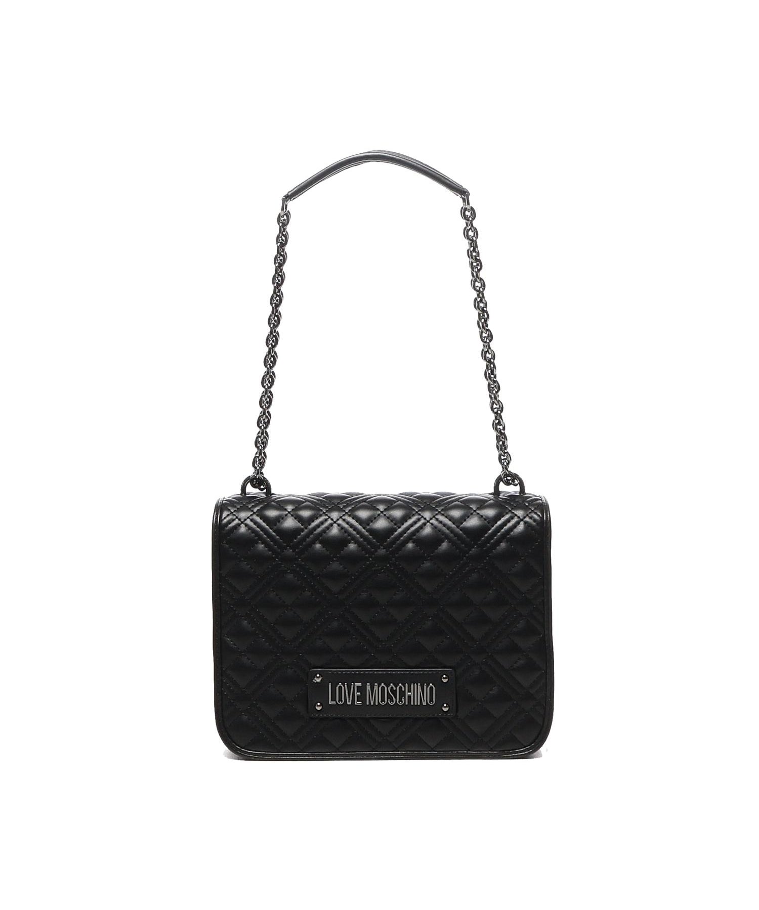 Borsa a spalla trapuntata con logo JC4000PP1LLA0 000 LOVE MOSCHINO 