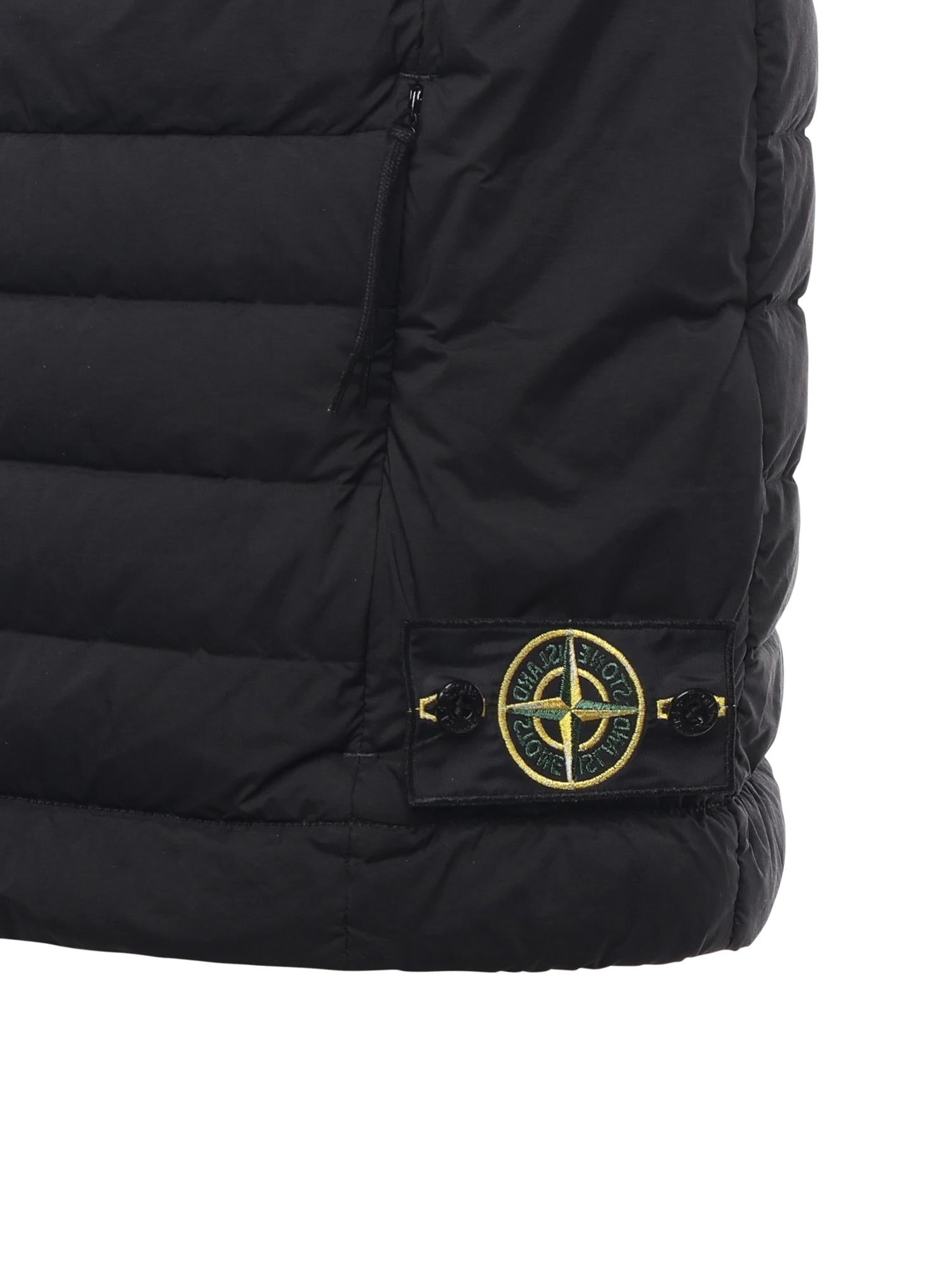 Gilet in piuma in nylon con logo K2S15G100004 S0183V0029 STONE ISLAND 