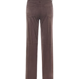 Pantalone dritto con effetto suede DP9861 BROWN OTTOD'AME 