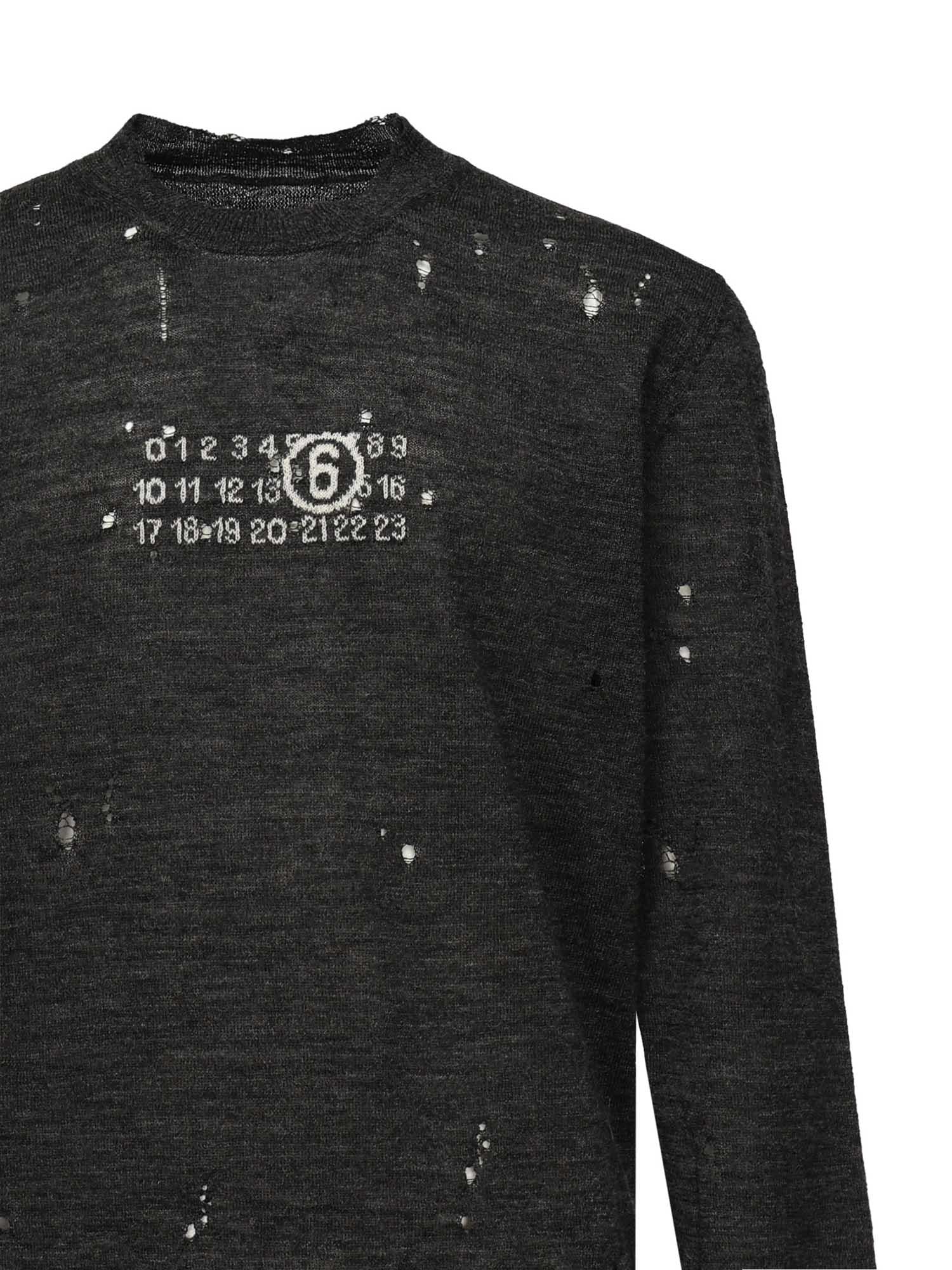 Maglia Numeric in lana SH0HL0033 M13134855 MM6 Maison Margiela 