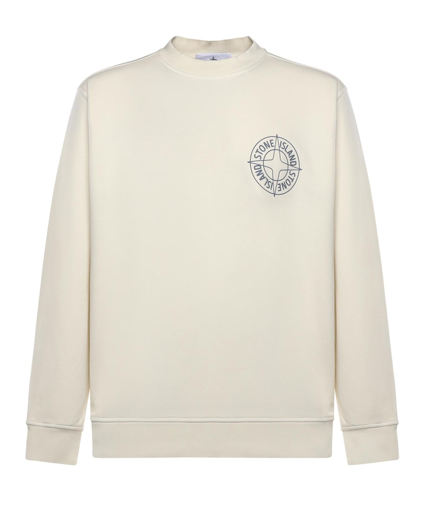 Felpa in cotone con stampa 'Outline Compass' L1S156100001 S0283V0093 STONE ISLAND 